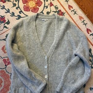 Reformation Gray Women's Cardigan Sweater